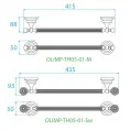 Полотенцедержатель 40см, Бронза Cezares OLIMP-TH05-02-M