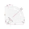 Поддон для душа акриловый Cezares TRAY-A-R-85-550-15-W