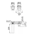 Cмеситель для раковины CEZARES NAUTIC-BLI2-BIO