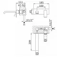 Cмеситель для раковины CEZARES PORTA-BLI-01-W0