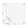 Поддон для душа акриловый Cezares TRAY-A-A-85-15-W