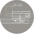 Душевой уголок CEZARES SLIDER-AH-1-80-70/80-GRIGIO-Cr