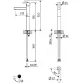 Cмеситель для раковины CEZARES LEAF-LC1-SS