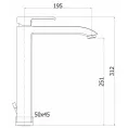 Cмеситель для раковины CEZARES LIVELLO-LSM1-A-01-W0