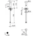 Cмеситель для раковины CEZARES LEAF-LSM2-SS