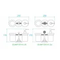 Стакан и диспенсер настольные, Золото 24 карат Cezares OLIMP-TDT-03/24-Sw