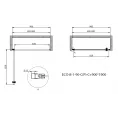 Дверь в проём Cezares ECO-O-B-1-90-C-Cr