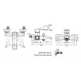 Смеситель для ванны и душа CEZARES QUATTRO-C-VD-01