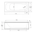 Акриловая ванна Cezares ECO-170-70-41-W37