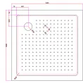 Поддон для душа акриловый Cezares TRAY-A-A-100-15-W0