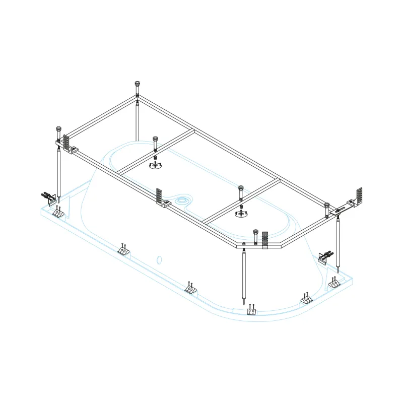 Металлический каркас CEZARES METAURO CORNER-MF